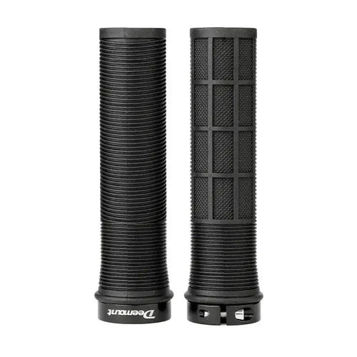 Mandotos TPR cyclist grips with textured rubber surface for improved grip and comfort on bicycle handlebars.
