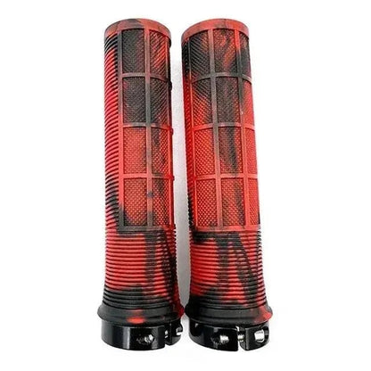 Mandotos TPR cyclist grips with textured surface for comfortable, secure hand grip on bike handlebars.