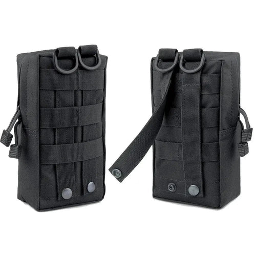 Mandotos Trail Trek Waist Pouch with adjustable strap and multiple compartments for outdoor hiking and running.