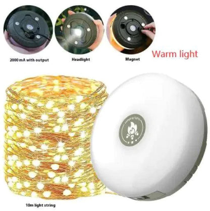 Mandotos TrailBlazer LED Light Strip with flexible, bright lighting for outdoor or automotive use, shown installed on a vehicle.