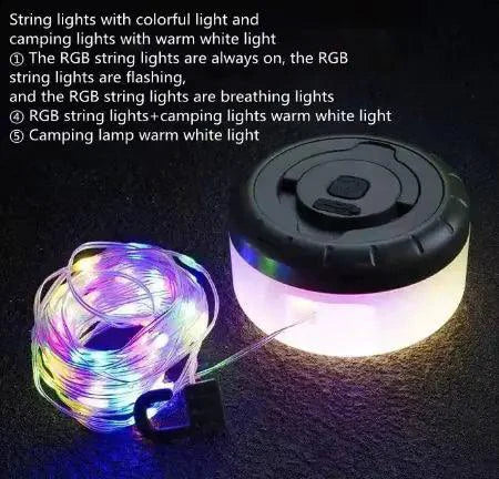 Mandotos TrailBlazer LED light strip showing flexible strip with multiple LED bulbs for outdoor or vehicle lighting.
