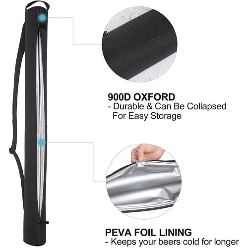 Mandotos Travel Brew Chiller with compact design, stainless steel construction, and reusable cooling sleeve for on-the-go beverage chilling.