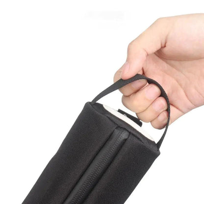 Mandotos Travel Brew Chiller portable device for keeping beverages cold during travel and outdoor activities.