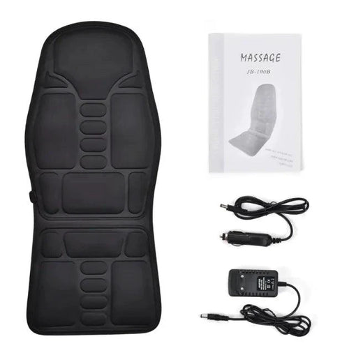 Mandotos travel-friendly neck relief massager showing ergonomic design and portable size for on-the-go relaxation.