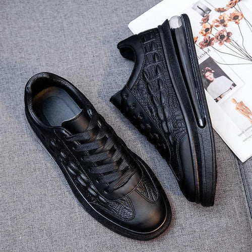 Mandotos trendy leather men's casual sneakers with stylish design and comfortable fit, suitable for everyday wear.