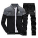 Mandotos two-piece men's casual pants and sweater set, featuring comfortable fabric and relaxed fit for everyday wear.