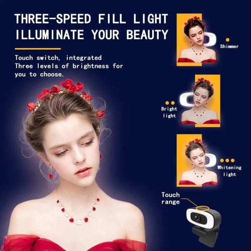Mandotos Ultra-Clear 4K Mini Webcam showing its compact design and lens for high-resolution video streaming.