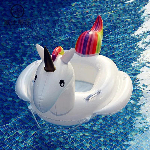 Mandotos Unicorn Bliss Inflator air pump for magical party decorations, featuring colorful unicorn design and compact size.