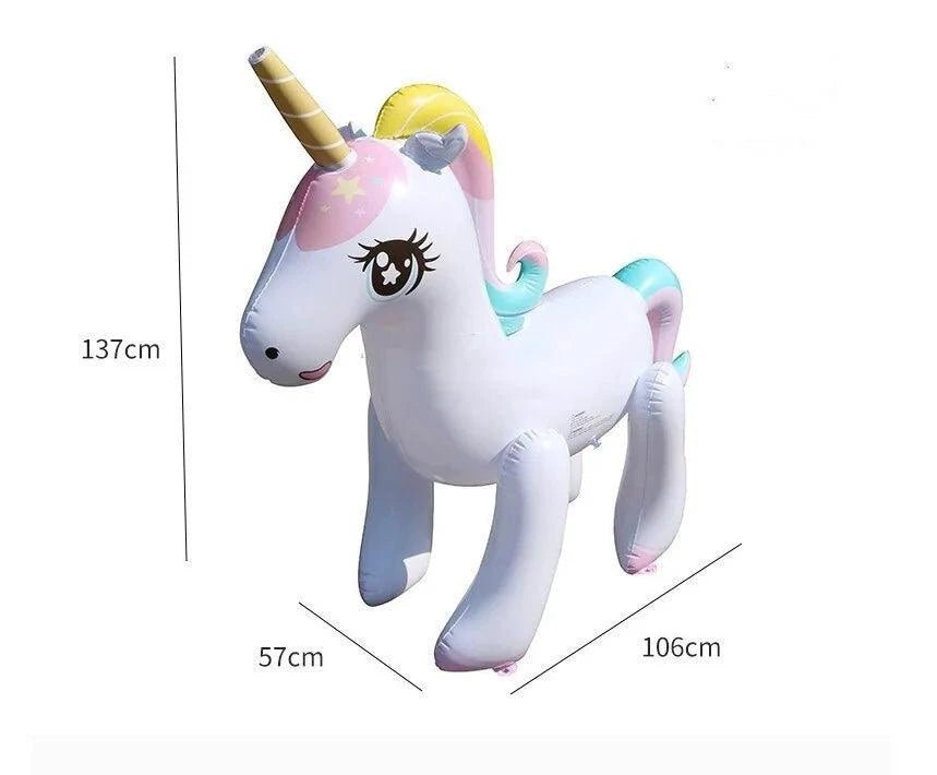 Mandotos Unicorn Magic Water Sprayer with colorful unicorn design and spray nozzle for fun water play.