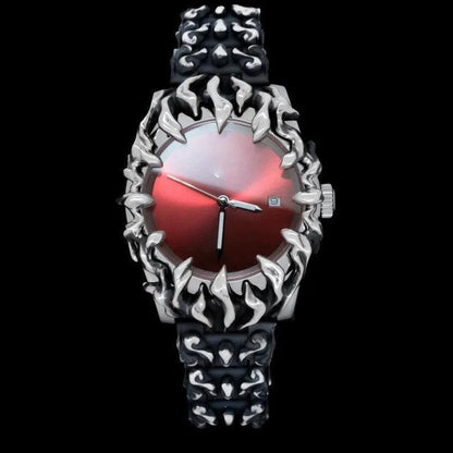 Mandotos unique special-shaped quartz watch with European style design, featuring a distinctive and stylish watch face.