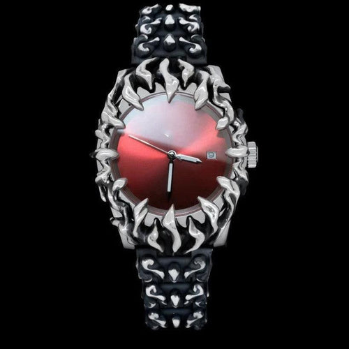 Mandotos unique special-shaped quartz watch with European style design, featuring a distinctive and stylish watch face.