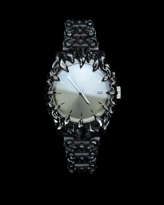 Mandotos unique special-shaped quartz watch with European style, featuring a distinctive design and elegant watch face.
