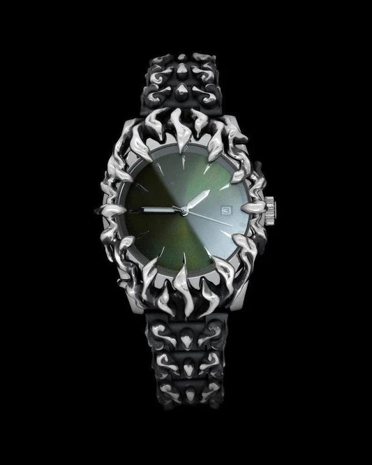 Mandotos unique special-shaped quartz watch with European style, featuring a distinctive design and elegant watch face.