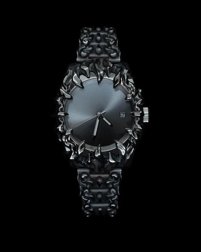 Mandotos unique special-shaped quartz watch with European style design, featuring a distinctive case and elegant appearance.