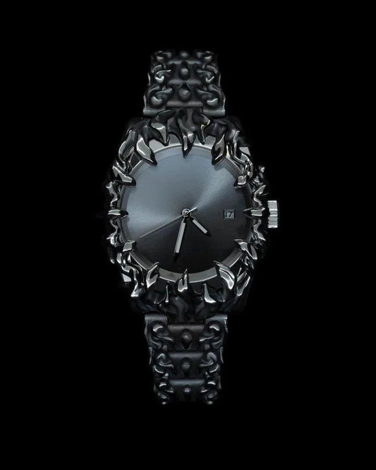 Mandotos unique special-shaped quartz watch with European style, featuring a distinctive dial and elegant design.