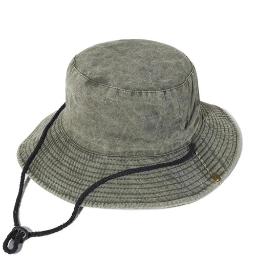 Unisex summer outdoor hat by MANDOTOS with wide brim and breathable fabric, perfect for sun protection and outdoor activities.
