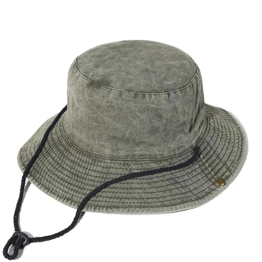 Unisex summer outdoor hat by MANDOTOS with wide brim and breathable fabric, perfect for sun protection and outdoor activities.