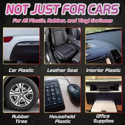 Mandotos universal leather and plastic repair polishing wax for automotive interior, showing a container of reconditioning cream.
