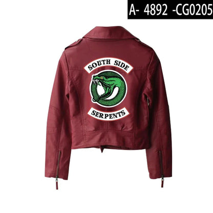 Mandotos Urban Chic Riverdale Jacket featuring a stylish design, front zipper, and tailored fit in a versatile urban fashion style.