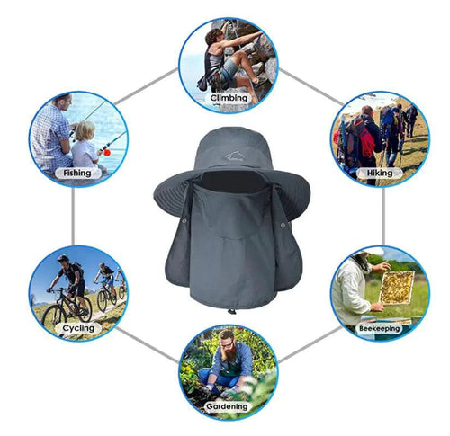 Mandotos UV Defense wide brim hat for outdoor adventures, featuring sun protection and breathable fabric for outdoor activities.