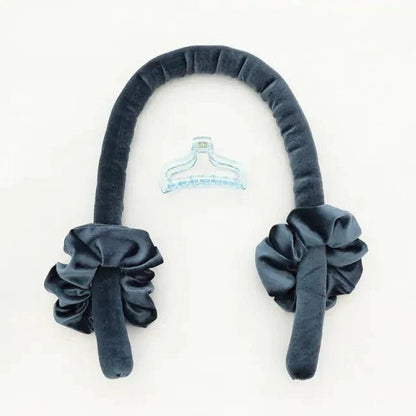 Mandotos Velvet No-Heat Curling Kit with soft velvet rollers for damage-free curls and all-day comfort.