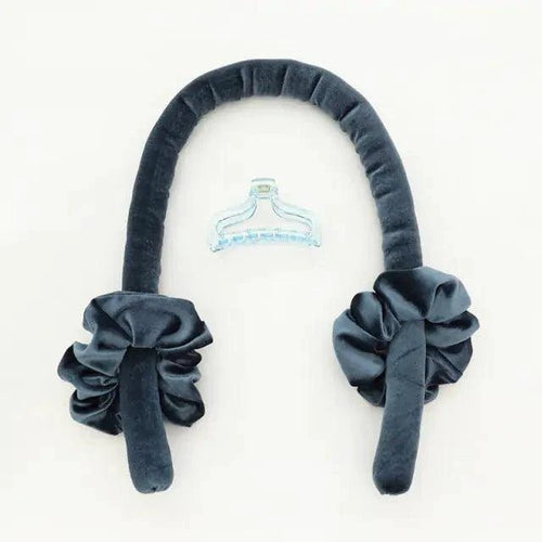 Mandotos Velvet No-Heat Curling Kit with soft velvet rollers for damage-free curls and all-day comfort.