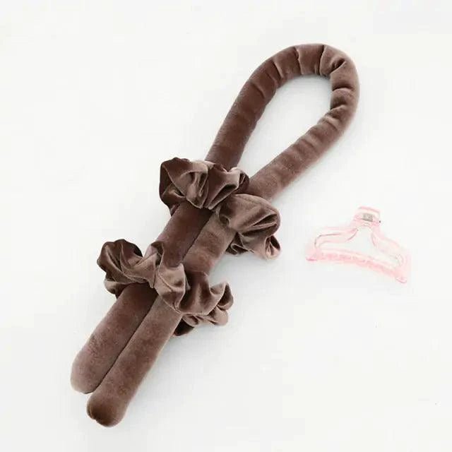 Mandotos Velvet No-Heat Curling Kit with curlers and accessories for damage-free, all-day comfortable curls