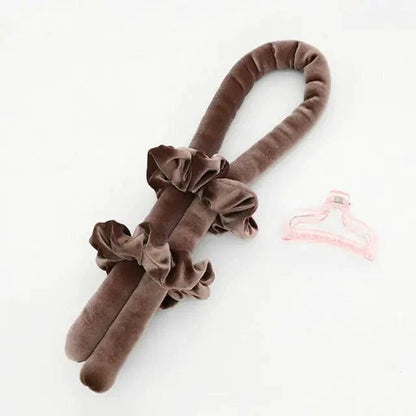 Mandotos Velvet No-Heat Curling Kit with curlers and accessories for damage-free, all-day comfortable curls