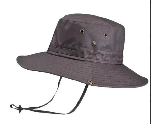 Mandotos ventilated Explorer's fedora hat with breathable design and wide brim for sun protection.