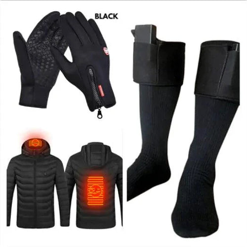 Mandotos WarmRide Touch Gloves in black with touchscreen-compatible fingertips for cold weather outdoor use.