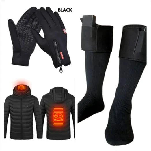 Mandotos WarmRide Touch Gloves in black with touchscreen-compatible fingertips for cold weather outdoor use.