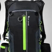 Mandotos water-resistant CycleGear backpack with multiple compartments and adjustable straps, ideal for cycling and outdoor use.