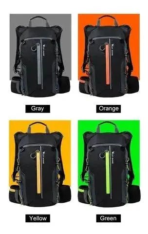 Mandotos water-resistant CycleGear backpack with multiple compartments and adjustable straps, designed for cycling and outdoor use.