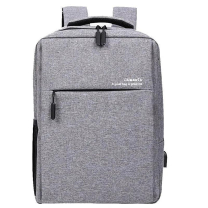 Mandotos waterproof and shockproof rechargeable backpack designed for laptops, featuring durable material and ergonomic straps.