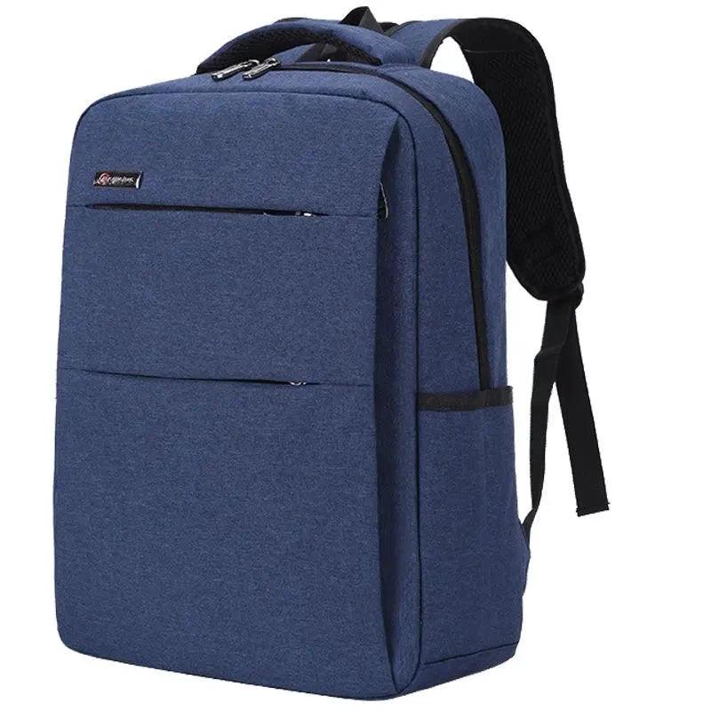 Mandotos waterproof and shockproof rechargeable backpack laptop bag with padded compartments and sturdy design.