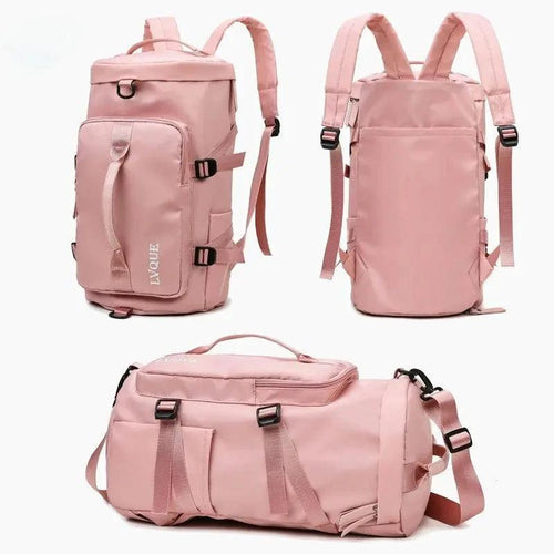 Mandotos waterproof gym and fitness backpack with outdoor travel and casual sport design, durable and stylish for active lifestyles.