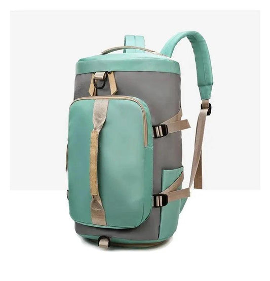 Mandotos waterproof gym and fitness backpack with outdoor travel and exercise features, casual sports-style backpack.