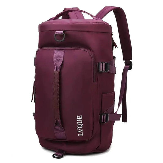 Mandotos waterproof gym and travel backpack with multiple compartments, ideal for sports, outdoor, and casual use.