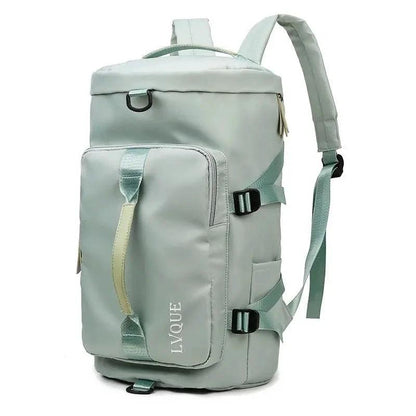 Mandotos waterproof gym and fitness backpack with outdoor travel and sport design, casual style, suitable for exercise and daily use.