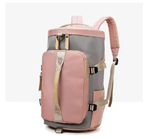 Mandotos waterproof gym and fitness backpack with outdoor travel and exercise compartments, casual sports style.
