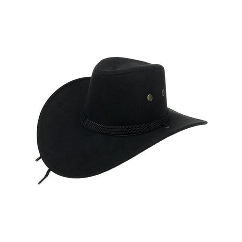 Mandotos Western cowboy hat with wide brim and leather band, ideal for outdoor and western-style wear.