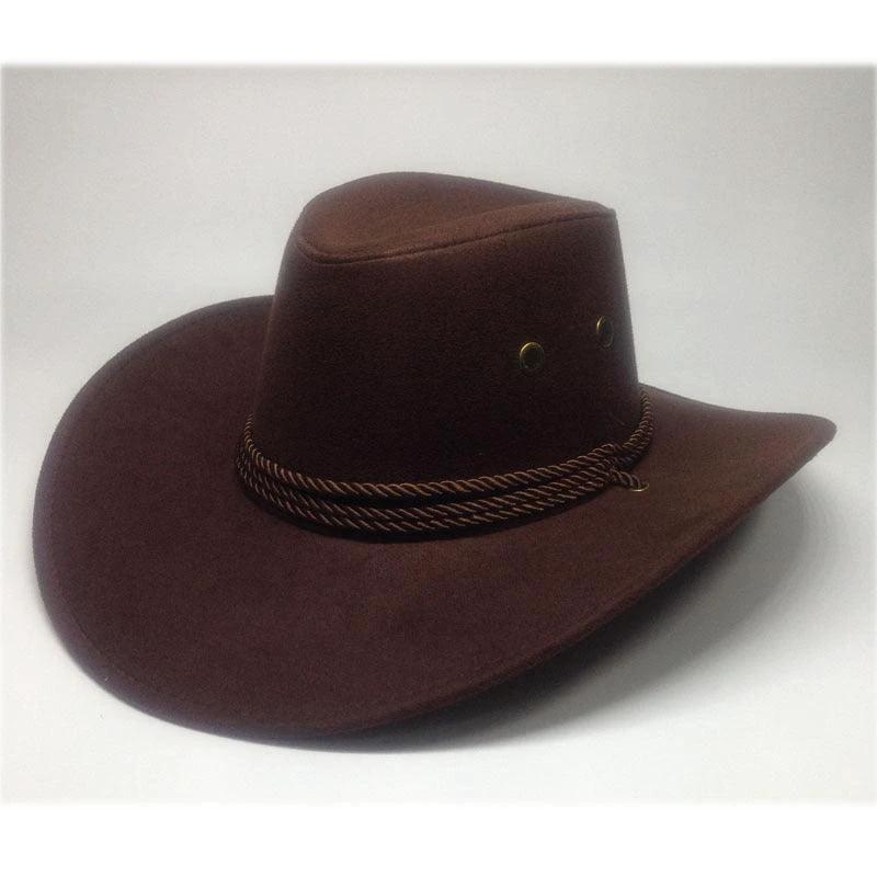 Mandotos Western cowboy hat with wide brim and decorative band, made of durable felt material.