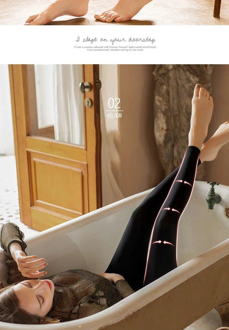 Mandotos winter women's leggings in solid color velvet, high waist, stretchy and warm for cold weather wear.