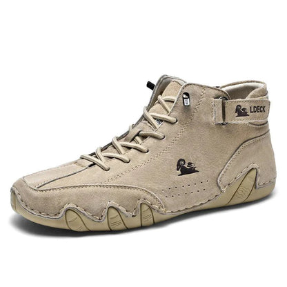 Mandotos Winter Rider Leather Boots featuring sturdy design, leather material, and classic riding style for cold weather wear.