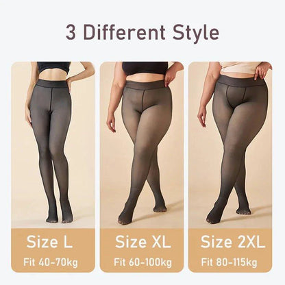 Mandotos winter velvet fleece thermal tights with high waist, slim fit, and cozy fleece lining for warmth and comfort.