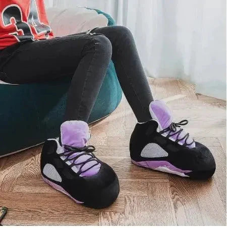 Mandotos winter warm slippers with plush lining, cozy indoor comfort, featuring soft fabric and slip-on design for cold weather.