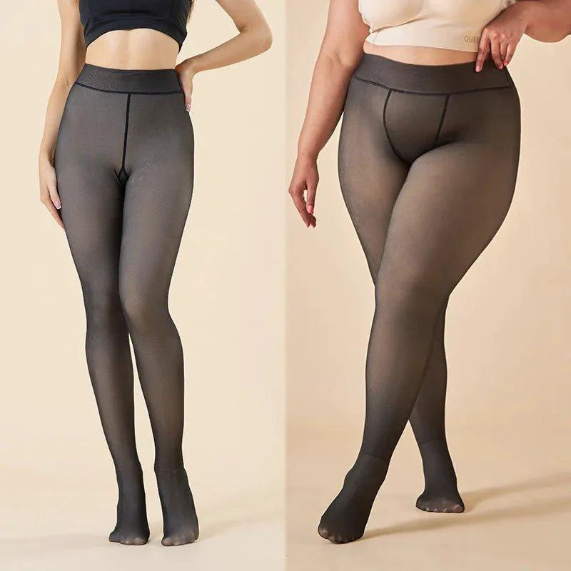 Mandotos Winter Warmth High Waist Thermal Tights, slim fit and sexy design, ideal for cold weather comfort and style.