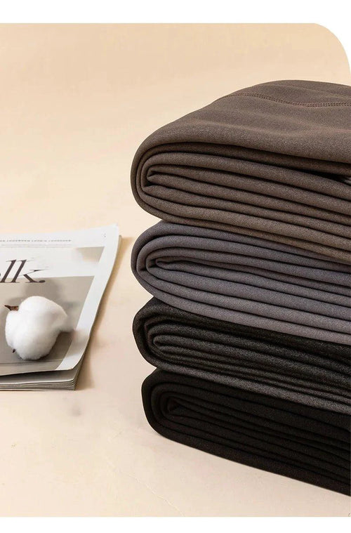 Mandotos Winter Warmth High Waist Thermal Tights showing a slim fit, designed for cold weather with a sleek, sexy look.