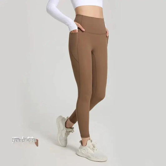 Mandotos women's dual-comfort athletic pants with stretchy fabric, designed for active wear and casual comfort.