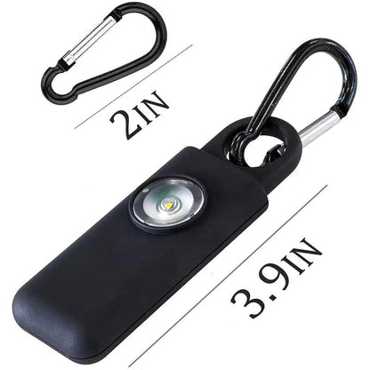 Mandotos women's self-defense safety alarm with keychain and siren for personal security and safety.